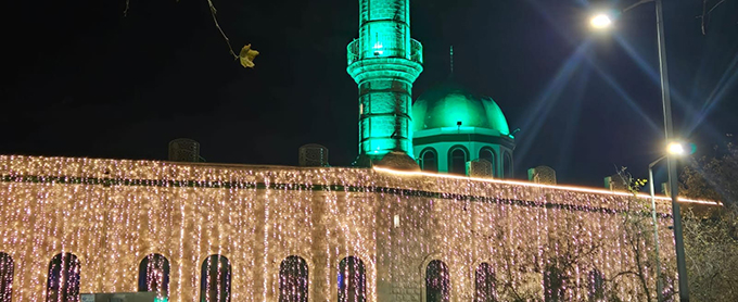 مسجد الجرينة حيفا يحيي صلاة التراويح وامسية ايمانية رمضانية مع الشيخ حسني لحام